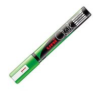 uni-ball 186263 - Marcatore a finestra e a gesso UNI CHALK PWE-5M, 1,8 - 2,5 mm, punta tonda, verde fluorescente