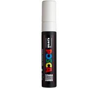 uni-ball 186301 - Pennarello POSCA con punta rettangolare extra-larga, bianco