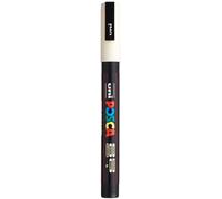 uni-ball 186503 - POSCA Marker mit feiner Rundspitze, elfenbein | Pennarello con punta arrotondata da 0,9-1,3 mm per quasi tutte le superfici