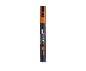 Uni-Ball 186511 - Marcatore POSCA con punta tonda fine, arancione | Pennarello con punta arrotondata da 0,9-1,3 mm per quasi tutte le superfici