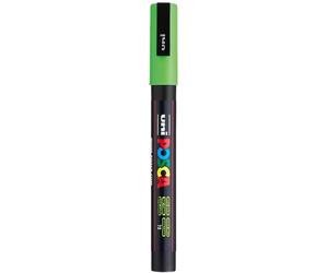 uni-ball 186570 - Marcatore POSCA con punta tonda fine, verde mela | Pennarello con punta rotonda da 0,9-1,3 mm per quasi tutte le superfici