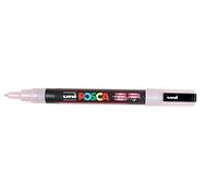 Faber-Castell uni-ball 186584 - Marcatore POSCA con punta tonda fine, rosa glitterato