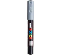 uni-ball 186733 - Marcatore POSCA con punta tonda extra-fine, grigio