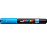 Uni-Ball 186753 - Marcatore POSCA con punta tonda extrafine, azzurro