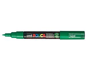 uni-ball 186763 - Marcatore POSCA con punta tonda extrafine, verde scuro