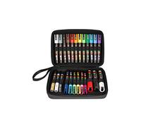 uni-ball 186824 - POSCA Marker, astuccio con 24 penne acriliche, adatte a molte superfici, punte e colori diversi