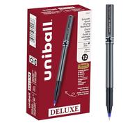 uni-ball 60027 Deluxe Stick Roller Penna a sfera, MGY Barrel, BE Ink, Micro Fine, 0,50 mm
