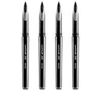 uni-ball Air Micro UBA-188-M - Penna a sfera a punta fine, 0,5 mm, confezione da 4, colore: nero