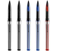uni-ball AIR - Palla roller media 0,7 mm, confezione da 5, 2 x nero, 2 x blu, 1 x rosso - UBA-188-L