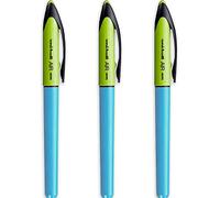 Uni-Ball Air - Rollerball da 0,5 mm - Canna blu cielo - Inchiostro nero - Confezione da 3 - UBA-188E-M