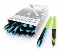 Uni-Ball Aria - 0.5mm Penna a Sfera - Verde Barile,Blu Tappo - Black Ink Pacco