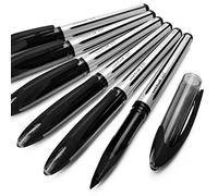 Uni-Ball Aria - 0.7mm Medium Penna a Sfera - Confezione da 6 - Nero - UBA-188-L