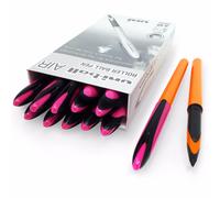 Uni-Ball Aria Penna a Sfera - Arancione Barile,Rosa Tappo - Black Ink - Pack Di