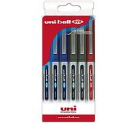 Uni-ball Astuccio 6 penne roller inchiostro liquido UB-150 colori assortiti