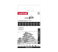 Uni-Ball Astuccio PIN 8 pezzi di marcatori calibrati 0,03 a 1,2 mm colore nero SET CLASSICO I