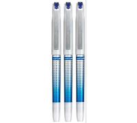 Uni Ball Blu punta 0,7 mm (0,5 mm Line) punto Eye Needle Penna roller Colore impermeabile Inchiostro pigmentato resistente UB-187S (confezione da 3)