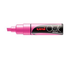 Uni-Ball ChalkGlass PWE-8K evidenziatore in gesso Scalpello Rosa 1 pz