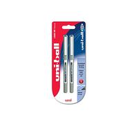 Uni-ball Eye Fine UB157 - Penna Rollerball con inchiostro nero, confezione da 2