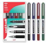 uni-ball Eye Micro UB-150 - Penna a inchiostro gel, 0,5 mm, confezione regalo, confezione da 4, colori assortiti