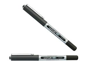 Uni-ball Eye Micro UB150 Rollerball - Penna a sfera con inchiostro nero, confezione da 2, colore: Nero