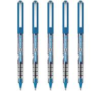 uni-ball Eye Ocean Care UB-150ROP - Penna a sfera micro 0,5 mm per scrittura, disegno, arte, artigianato e colorazione, confezione da 5 inchiostro blu