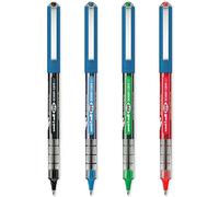 Uni-Ball Eye Ocean Care UB-157ROP - Penna a sfera fine 0,7 mm, per scrittura, disegno, arte, artigianato e colorazione, confezione da 4 pezzi, colore: nero, blu, verde, rosso