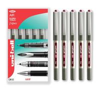 uni-ball EYE UB-157 - Penna a sfera con pennino da 0,7 mm, confezione da 5 pezzi, in confezione regalo