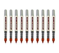 Uni-Ball EYE UB-157 - Penna roller, punta 0,7 mm, confezione da 10, colore: Rosso