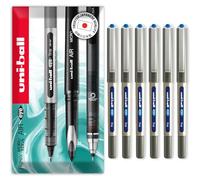 uni-ball EYE UB-157 - Penna roller, punta 0,7 mm, confezione da 6, colore: Blu