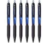 uni-ball Jetstream SXN-101-7N - Penna roller retrattile, punta da 0,7 mm, inchiostro blu, confezione da 6