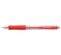 Uni-Ball Laknock - Penna a sfera ricaricabile, punta larga retrattile, confezione da 12, colore: Rosso