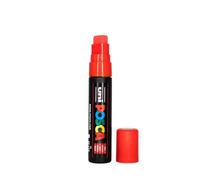 Uni-Ball M PC17K R Marcatore Posca a Tempera, a Scalpello, 15 mm, Rosso