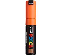 Uni-Ball M PC8K B Marcatore Uni Posca a Tempera, a Scalpello, 8 mm, Arancione