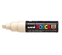 Uni-Ball M PC8K B Marcatore Uni Posca a Tempera, a Scalpello, 8 mm, Beige