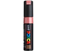 Uni-Ball M PC8K B Marcatore Uni Posca a Tempera, a Scalpello, 8 mm, Rosso Metalico