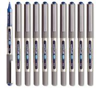 UNI-BALL - Matita Uni Mitsubishi: 10 Uni-Ball Eye fine, UB-10, penna roller con inchiostro liquido blu, punta da 0,7 mm, scrittura media