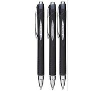 Uni Ball nero JETSTREAM penna rollerball larga 1 mm, punta a scomparsa e 0.45 mm larghezza della linea impermeabile Lightproof asciugatura veloce inchiostro pigmentato per scrittura veloce sxn-210 (confezione da 3)