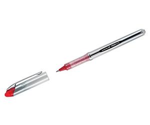 Uni-Ball - Penna a sfera Vision Elite, rossa, 0,4 mm | Tecnologia Airplane Safe, a prova di documento, flusso d'inchiostro uniforme
