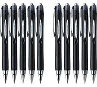 uni-ball Penna roller a inchiostro liquido Jetstream RT, SXN-210 (10 pezzi, nero)