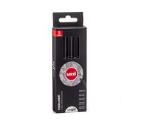 Uni Ball - Pennarelli Indelebili Punta Fine Fineliner Uni PIN, Set 5 Penne Nere Micro Liner Punte Assortite, Pennarelli Professionali da Disegno Tecnico/Grafico, Bullet Journal, Lettering e Sketching
