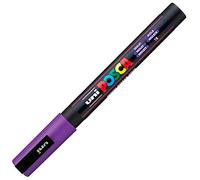 Uni-ball Pennarello 186534 Posca Fine Round Tip Purple 6 Unità