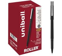 uni-ball Penne a rullo, punta micro (0,5 mm), nero, 36 pezzi