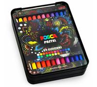Pastelli a cera Posca Pastel - conf. 24 pz - colori assortiti M KPA-100 24C