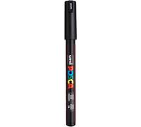 UNI MITSUBISHI - M PC1MR N - Marcatore a base d'acqua Uni Posca Pen PC1M - punta extra fine 0,7mm - nero - Uni Mitsubishi - 69912 - Conf. da 1 Pz. - M PC1MR N