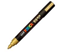 uni-ball POSCA Marcador permanente PC-5M punta da 1,8-2,5 mm. Tinta pigmentada Oro 176446000