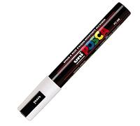 UNI-BALL POSCA Marcador permanente PC-5M punta de 1,8-2,5 mm. Tinta pigmentada blanco 152637000