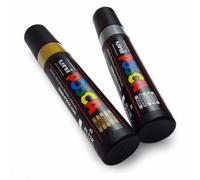 Uni-Ball posca PC-17K Scalpello Punta Pittura Pennarello - Set Di 3 - Oro