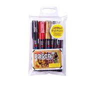 Posca PC-1M Pittura Pennarello - Tessuto Vetro Penna - Extra Fine 1mm - A Di 5