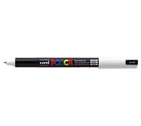 UNI-BALL-POSCA PC - 1MR LOT DE 12 STYLOS-BLANC