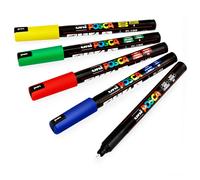 Uni-Ball Posca PC-1MR Marcatore a Vernice Arte Penne - 0.7mm Nib - Basic Set Di